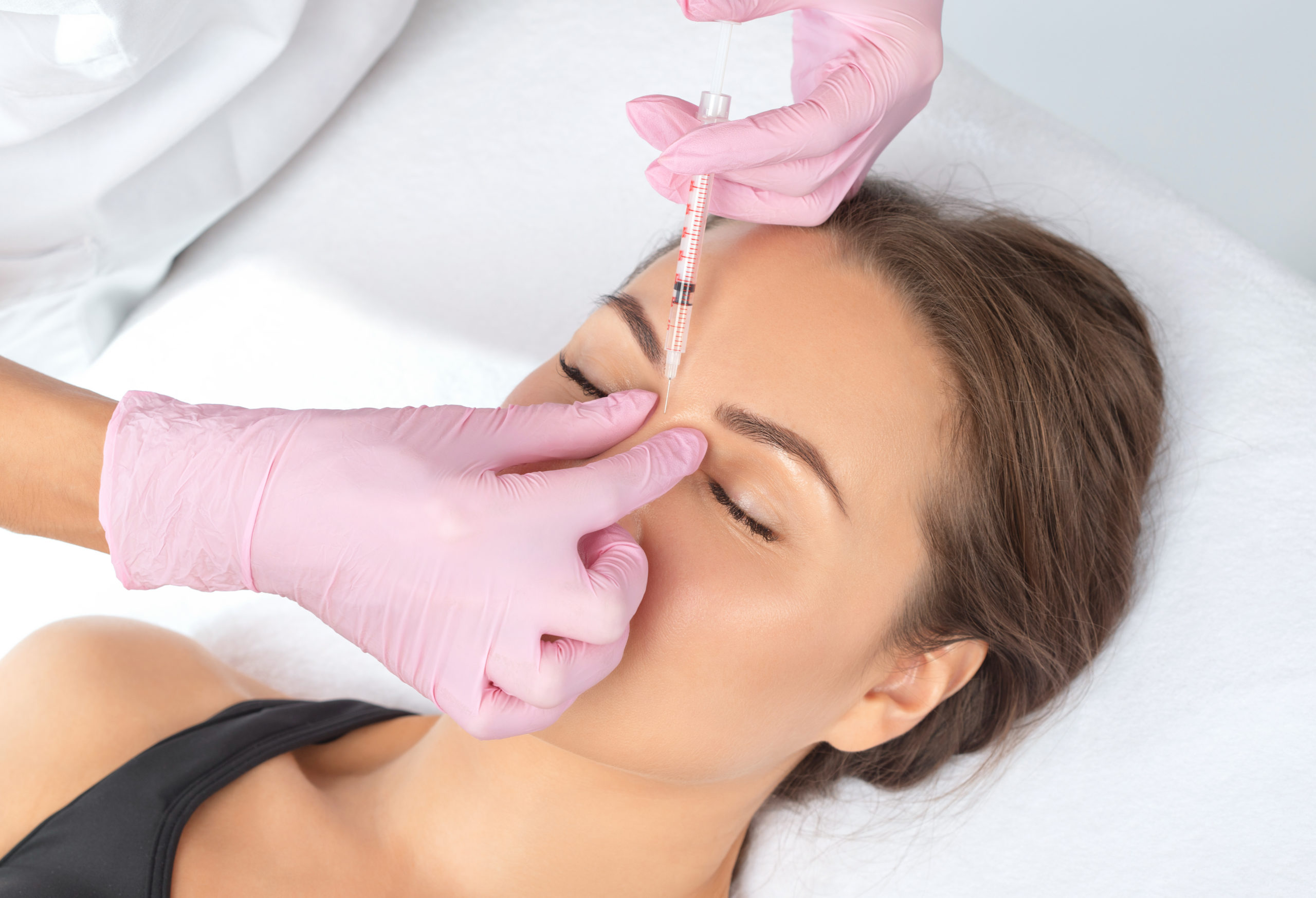 Rejuvenating anti wrinkle injections on the face of a beautiful woman | Skin Parlour in Pensacola, FL
